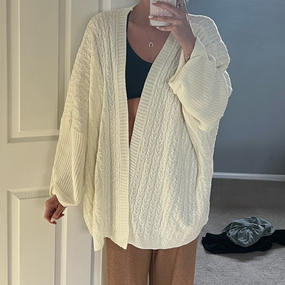 Off white cardigan sweater